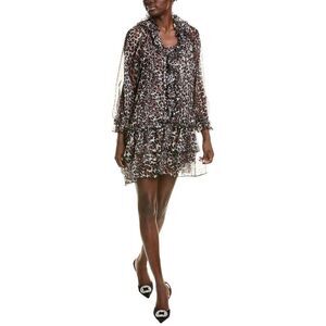 Beulah Womens  Chiffon Mini Dress, Grey